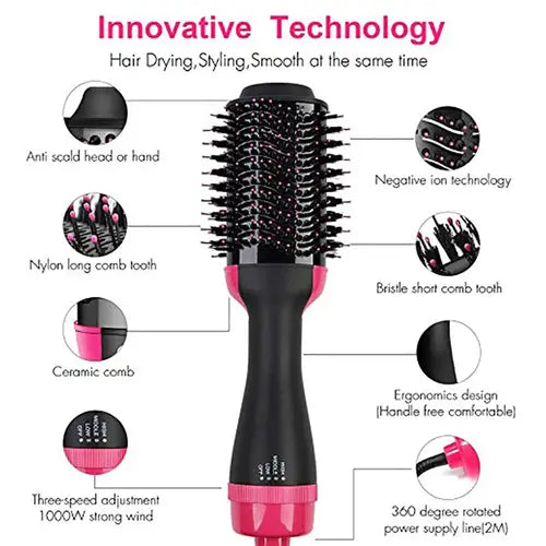 40% Off  3-in-1 Multifunctional Hair Dryer and Hair Straightening Brush - COD + Free Delivery!
