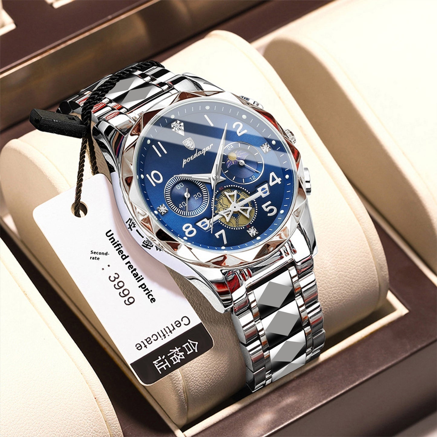 Men's Waterproof Luminous Fashionable Quartz Watch